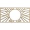 Ekena Millwork Hoover Wood Fretwork Pierced Ceiling Medallion, Birch, 36"W x 18"H x 13 3/8"ID x 1/4"T CMWP36X18X0250HOBI - alternate 1